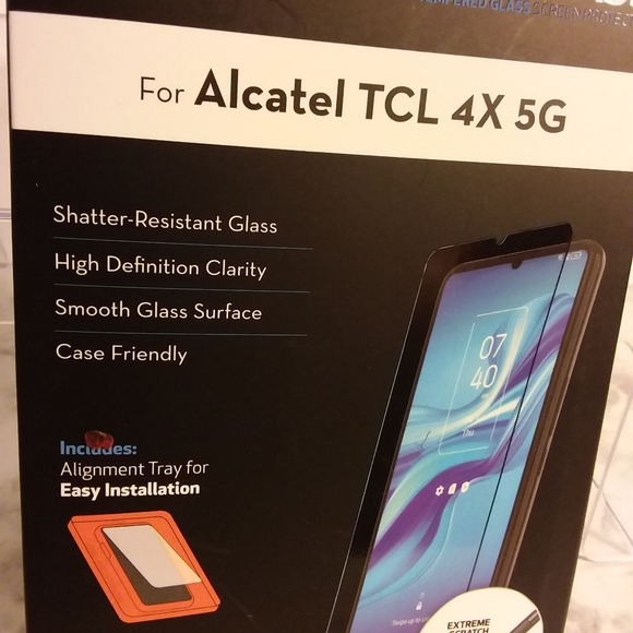 Alcatel TCL 4X 5G DuraGlass Tempered Glass Screen Protector - Picture 5 of 8